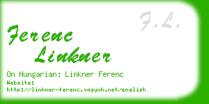 ferenc linkner business card